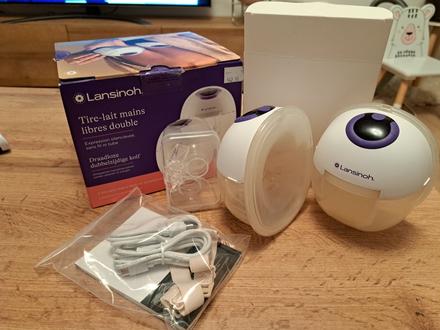 Handsfree double odsávačka mlieka lansinoh,