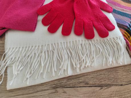 3ks detský šál + rukavice, 