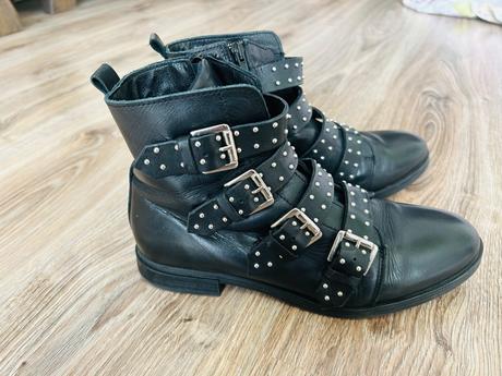 Štýlové kožené čižmy značky 5th avenue, pc 55 eur, 38