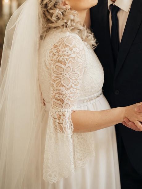 Tehotenské svadobné šaty a šaty na redový grátis, m