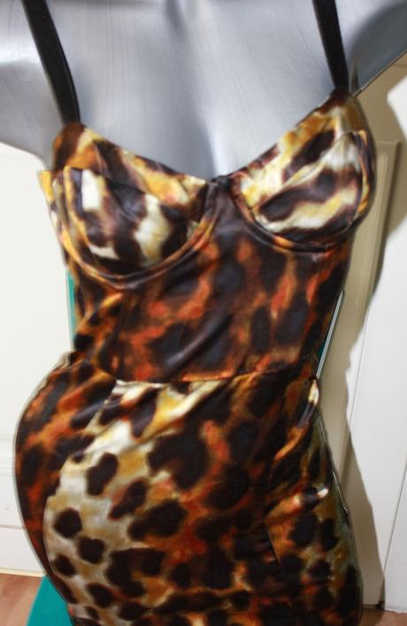 Super tigrovane saty, topshop,s