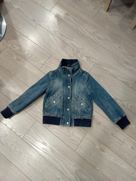 Rifľová bunda (podšitá), h&m,128