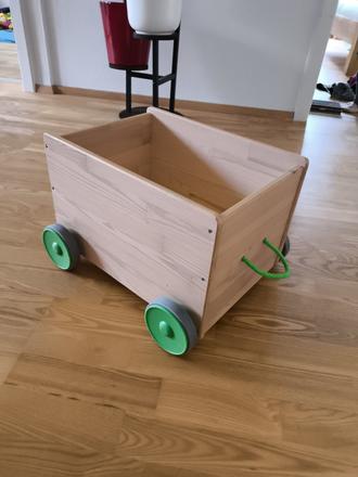 Drevený box, na hračky, ikea,