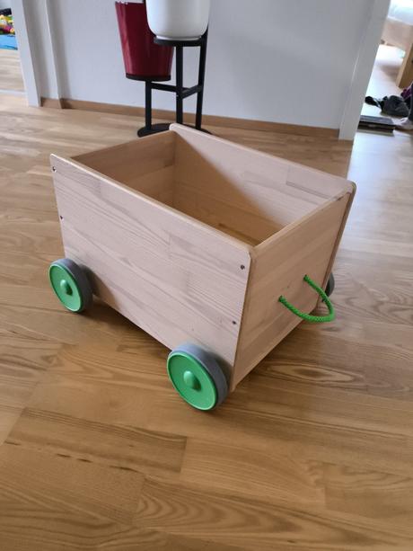 Drevený box, na hračky, ikea,