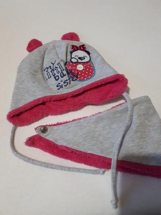 Set čiapka+nákrčník, ajs,62