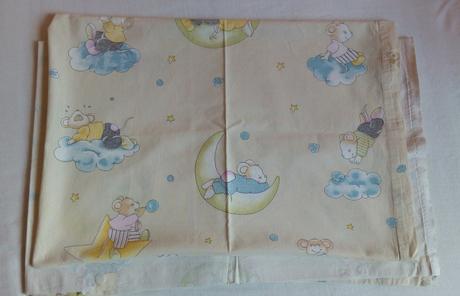 Obliečky s myškami na obláčiku, sk výrobcu, šírka (cm): 85,dĺžka (cm): 130