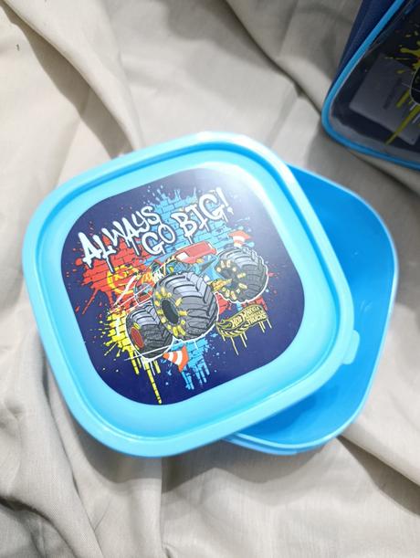 Hotwheels chlapčenský ruksak s fľaškou a obedarom, sinsay