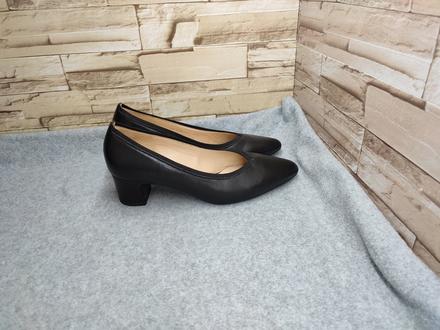 Gabor 38,5 - čierne celokožené lodičky, gabor,39