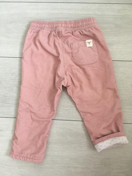 Zateplené menčestraky, h&m,74