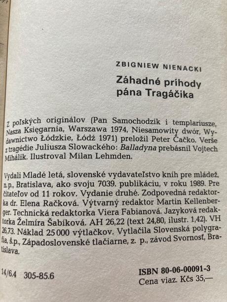 Záhadné príhody pána tragáčika (1989), 