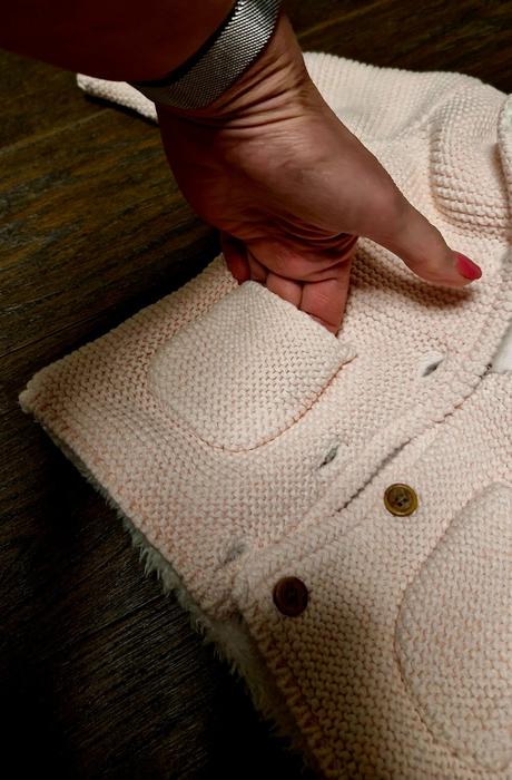 Nadherny zatepleny svetrik jemnej ruzovej na 6-9m, f&f,74