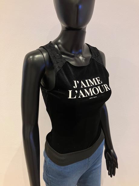 Zamatové body s čipkou (xs), tally weijl,xs