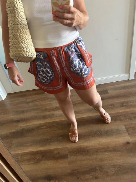 Satenove šortky, h&m,40