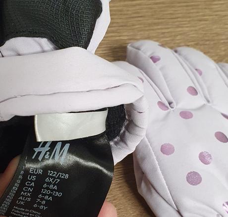 Rukavice lyziarske, h&m,122
