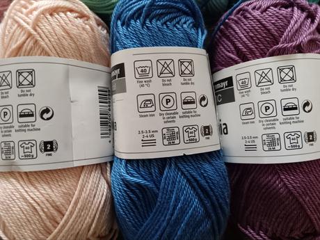 Bavlnená priadza na háčkovanie/pletenie,