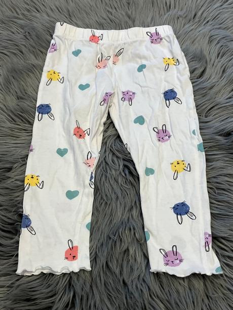 Dievčenské pyžamové nohavice so zajačikmi, f&f,98