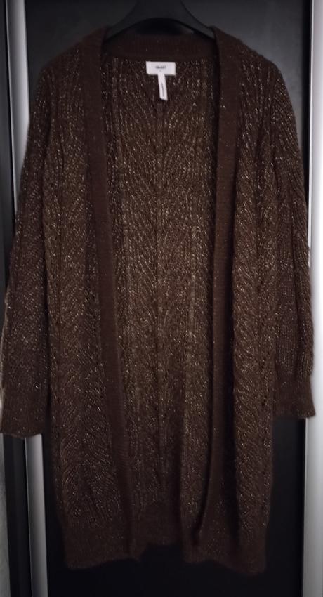 Krásny dlhší sveter bez zapínania, l