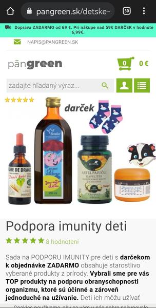 PānGreen doplnky pre detičky - skúsenosti
