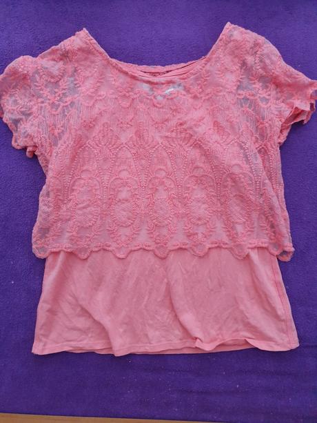 Letné čipkové tričko, h&m,134