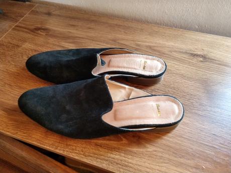 Slapky z pravej koze zn.bata,dvakrat pouzite, baťa,39