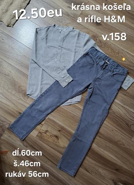 Košeľa a rifle h&m, h&m,158