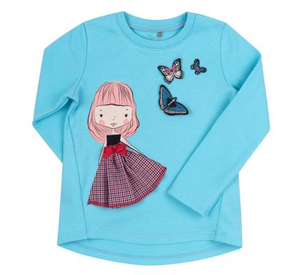 Dievčenske tričko s 3d nášivkami, 74 / 80 / 86 / 92