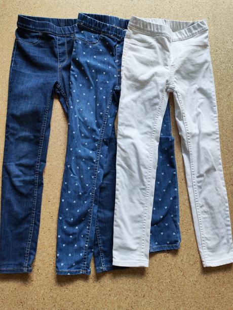 Sada 3 ks dzinsovych legin h&m, h&m,128