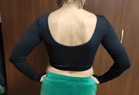 Športový crop top, sinsay,s