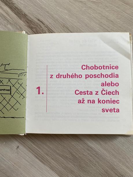 Retro stará kniha chobotnice z čertovky,