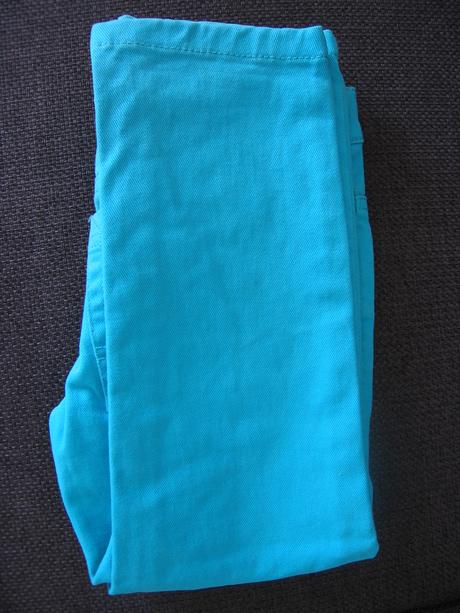 Krásne tyrkysové nohavice, tom tailor,104