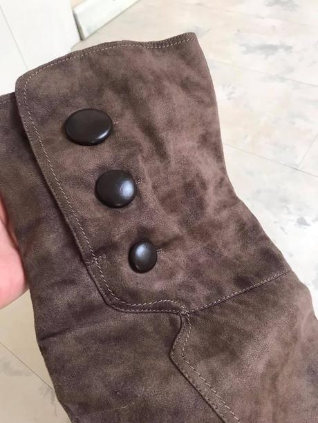 Vysoké semišové čižmy, 38