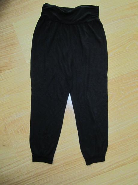 Čierne nohavice--116/128, miss fiori,128