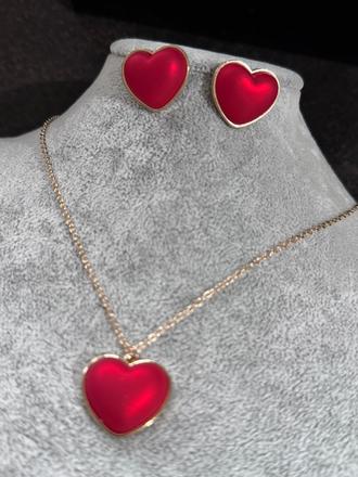 Set náušnice + retiazka s príveskom,