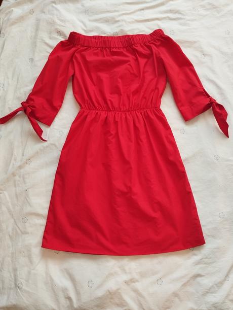 Krásne červené šaty, h&m,xs