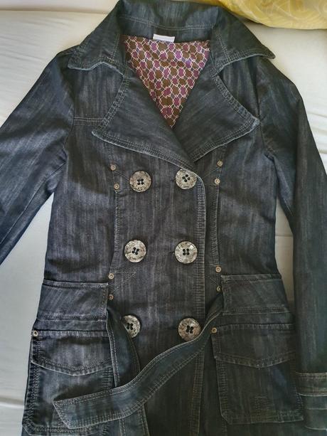 Kabát/ trenčkot džínsový, m
