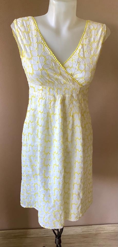 Bavlnené azurkove šaty 2+1napoly, xs