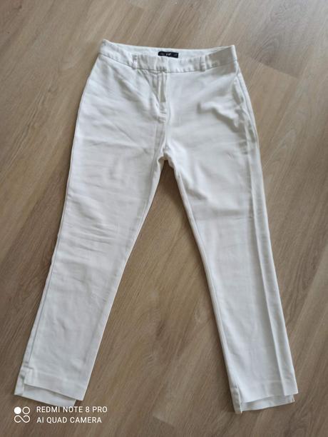 Biele 3/4 nohavice, f&f,36