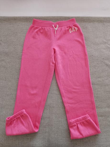 Dievčenské ružové tepláky, gap,146