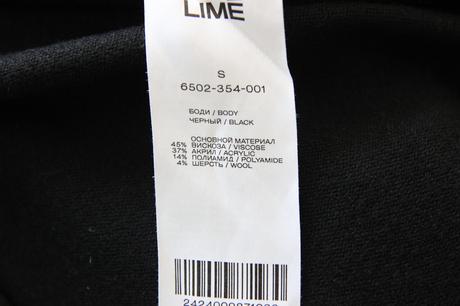 Čierny body sveter, limé, s, s