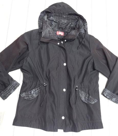 Čierna vetrovka bunda, 48