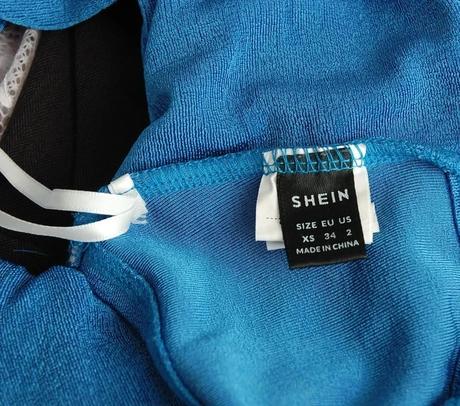 Letný asymetrický bandeau top zn.shein, xs