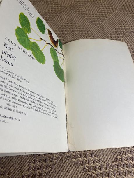 Krásna stará retro mini knižka keď pôjdeš horou,