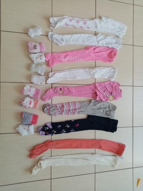 Pančušky a ponožky cca od 1,5 až 2,5r, 27