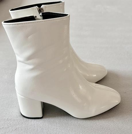 Biele členkové čižmy, 35