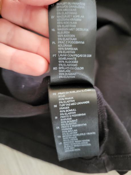 Xs/s basic čierne saty, h&m,s