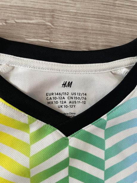 Športové, dresové tričko, h&m,152