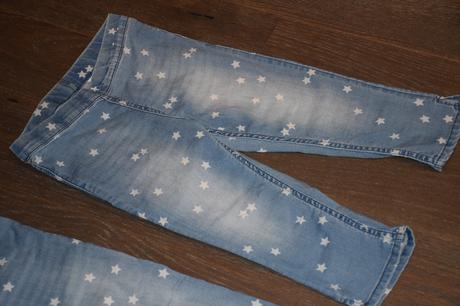 Perfektne 3/4 riflove capri leginky 5-8r., h&m,128