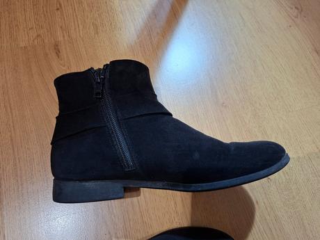 Členkové semišove topánky (veľkosť 37), h&m,37