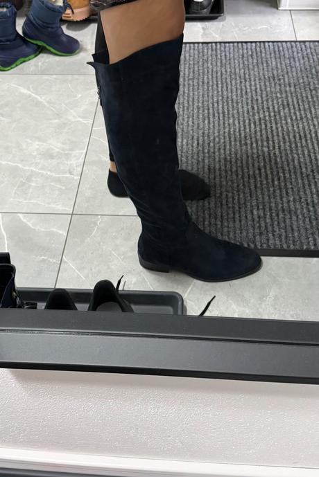 Semišové vysoké čižmy, 38