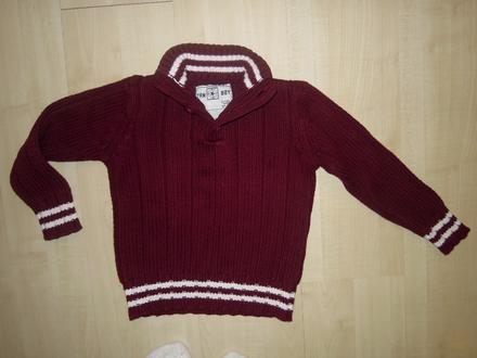 Vínový svetrík /104-110/, terranova,104